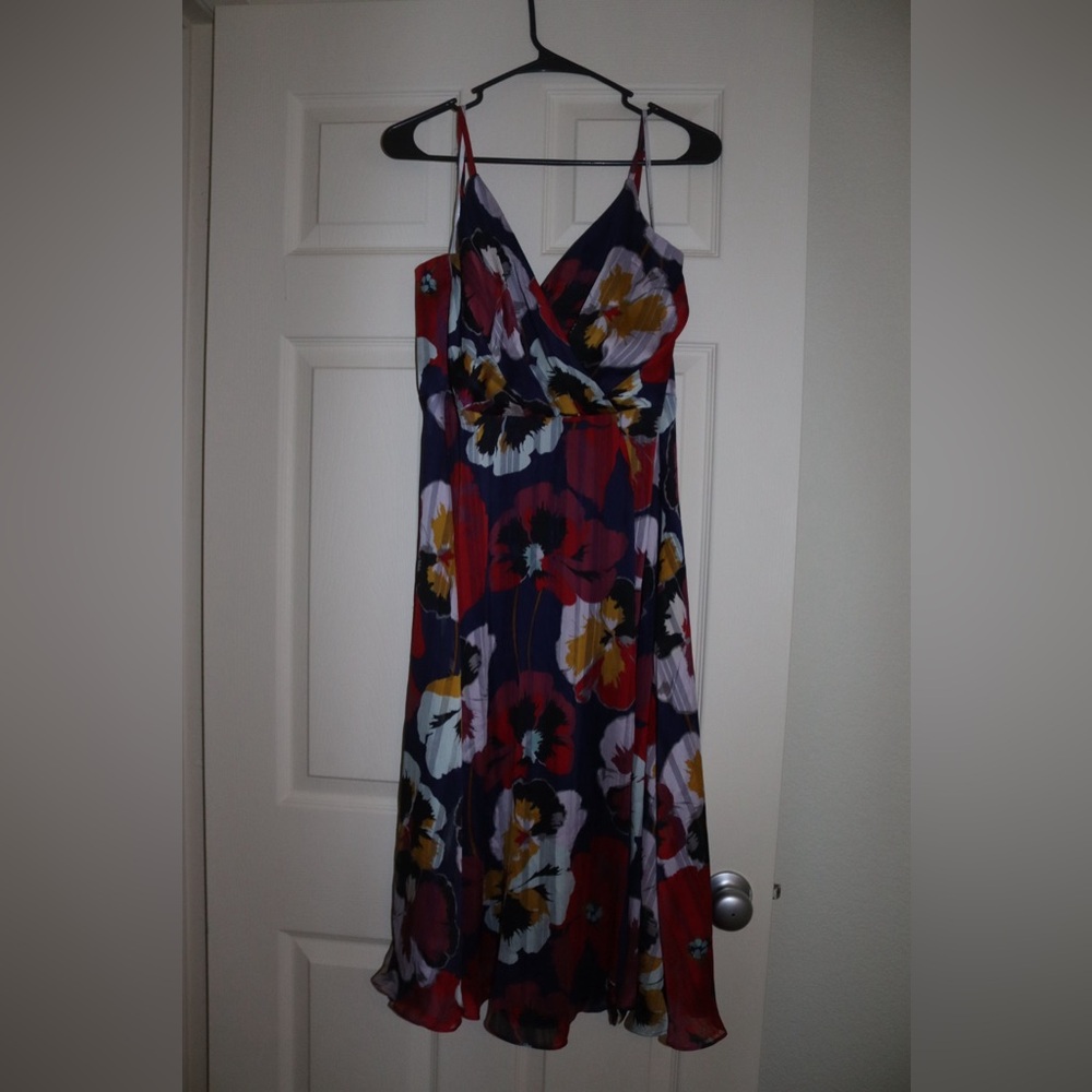 Lulus Royal Blue Floral Print Midi Dress